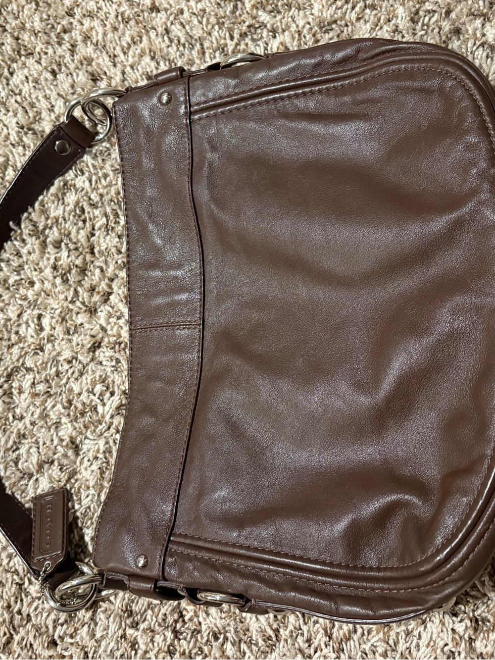 Coach Zoe hobo bag - brown/silver - Picture 2 of 10